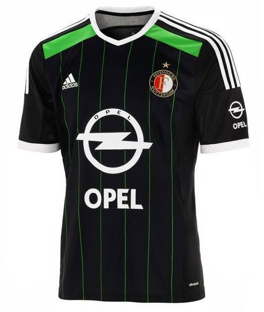 Zwart Lounge Resultaat Feyenoord uitshirt 2014/2015 - Voetbalshirtjes.com